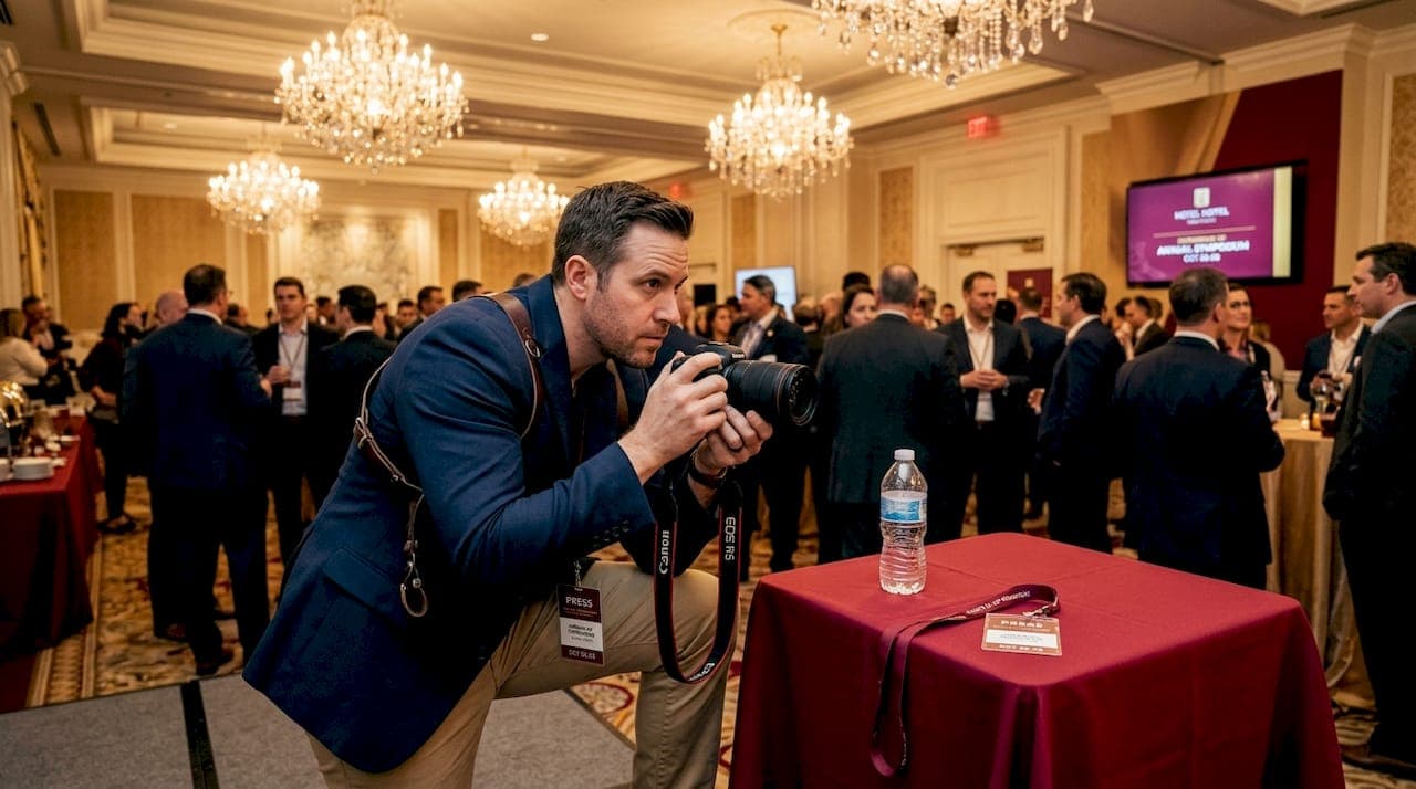What does a corporate event photographer actually do?